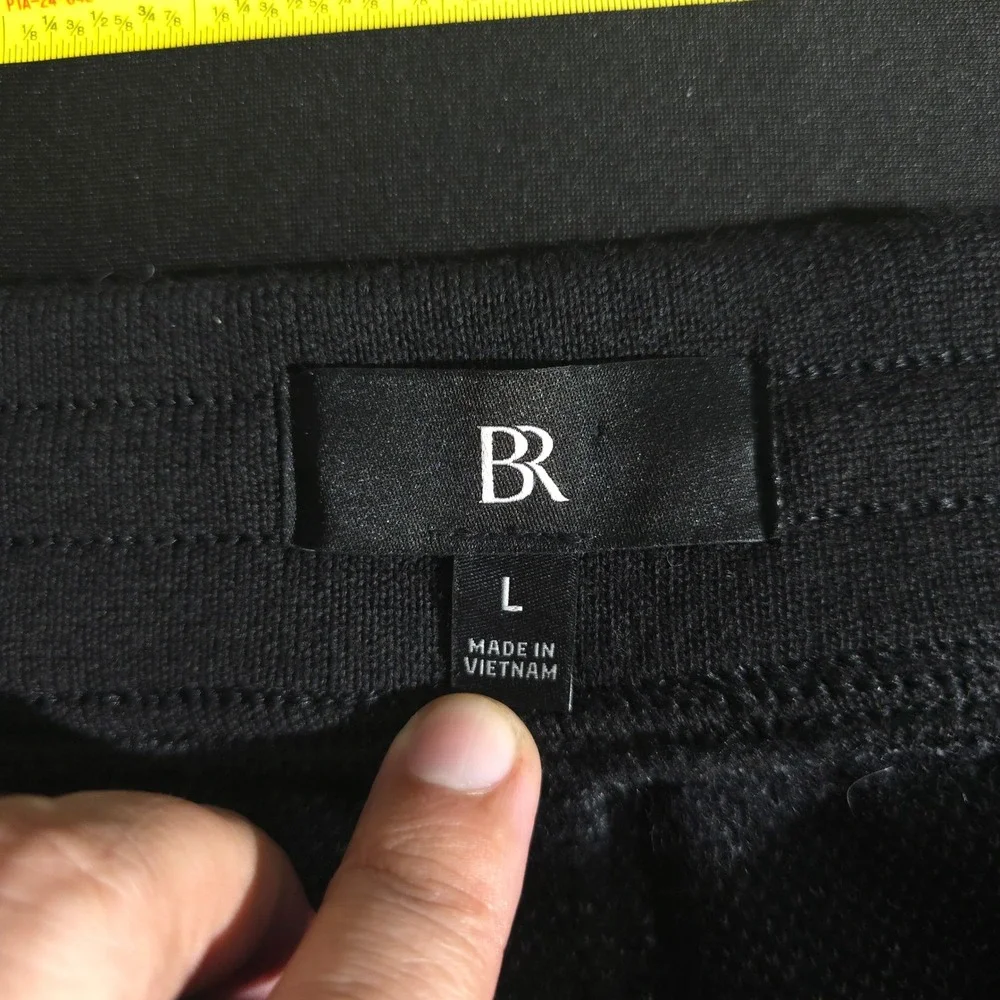 Banana Republic Wool Blend Twill Cargo Jogger Mens L Charcoal Grey Straight Pant